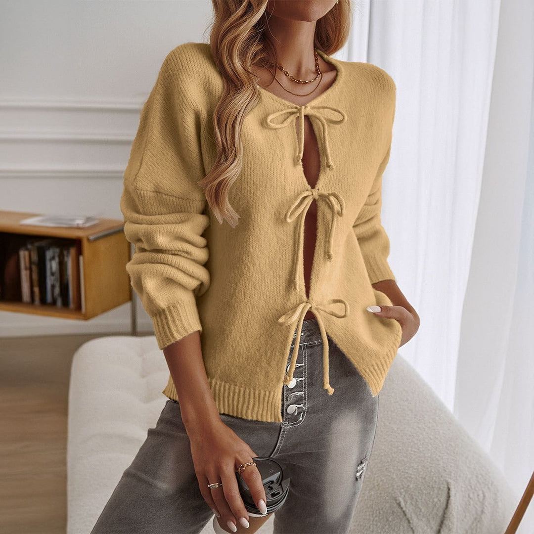 Drune | Cardigan Gebunden Weiche Trendige Damenmode