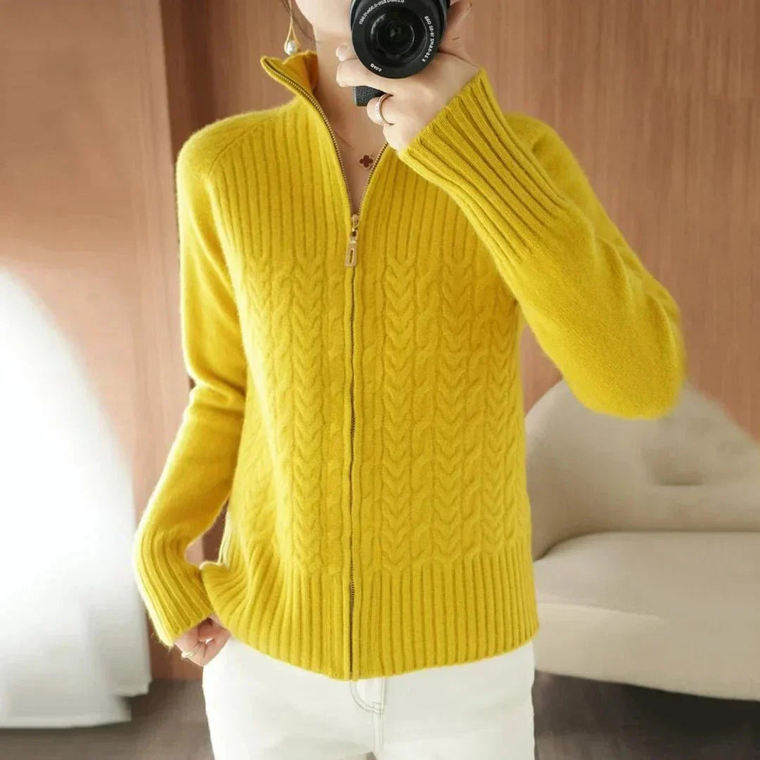 Drune | Strickjacke mit Reißverschluss aus Wolle Wärme & Eleganz Lässiger Stil