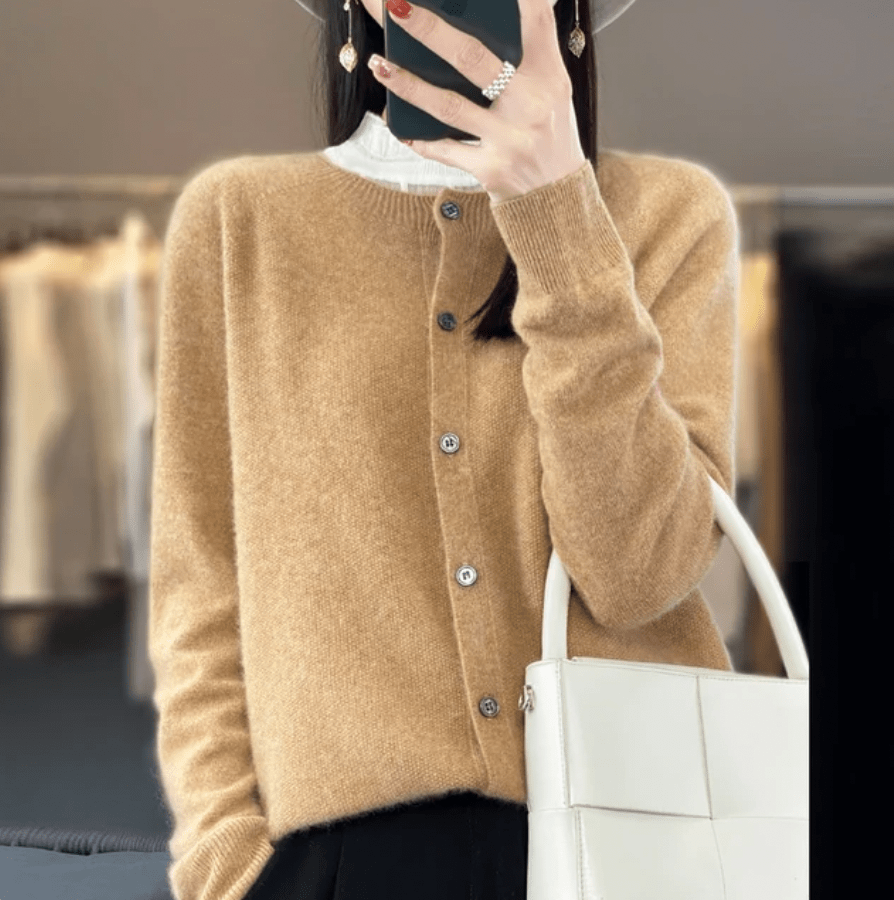 Drune | Weicher Wolle Cardigan mit Knöpfen & Eleganter Komfort und Stil