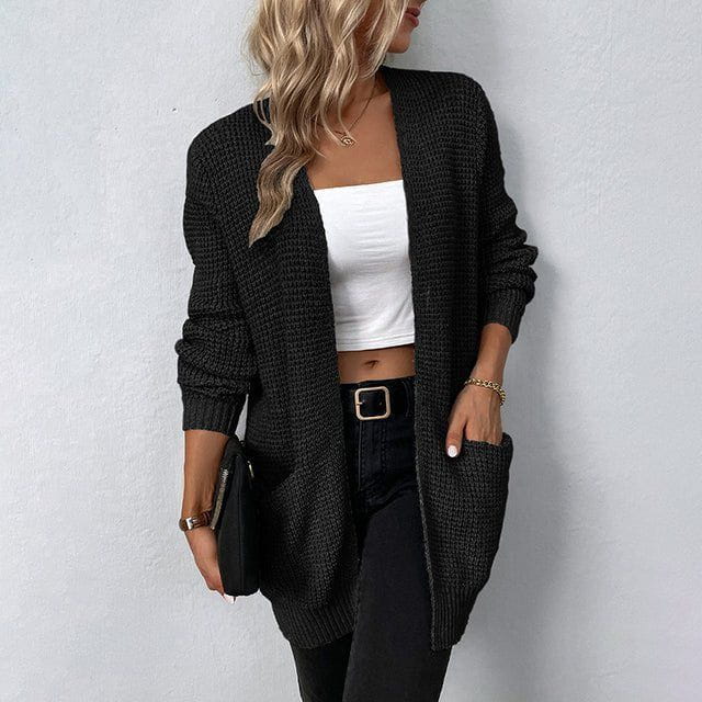 Drune | Langer Cardigan aus Elegant Weichem und Bequemem Strick