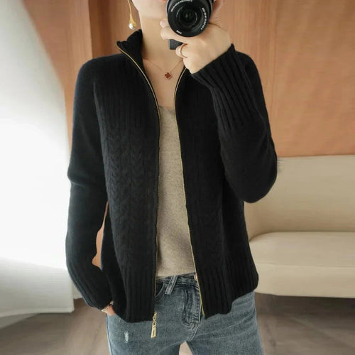 Drune | Strickjacke mit Reißverschluss aus Wolle Wärme & Eleganz Lässiger Stil