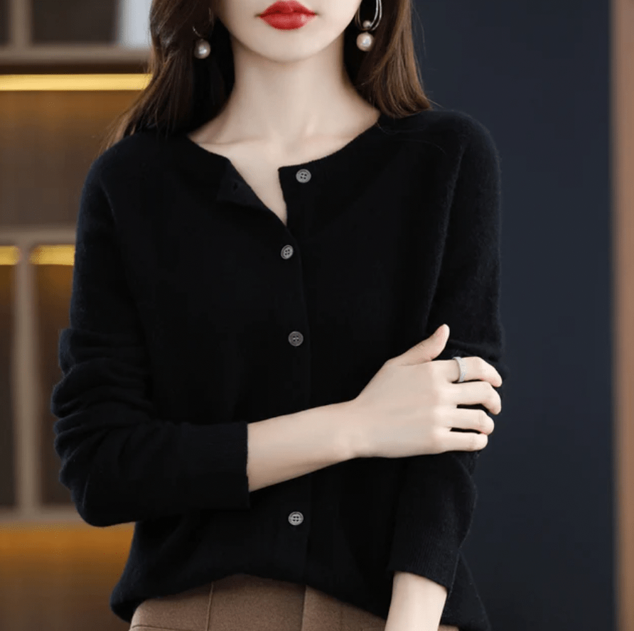 Drune | Weicher Wolle Cardigan mit Knöpfen & Eleganter Komfort und Stil