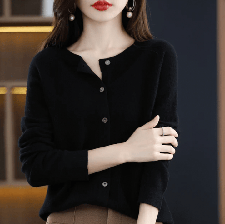 Drune | Weicher Wolle Cardigan mit Knöpfen & Eleganter Komfort und Stil