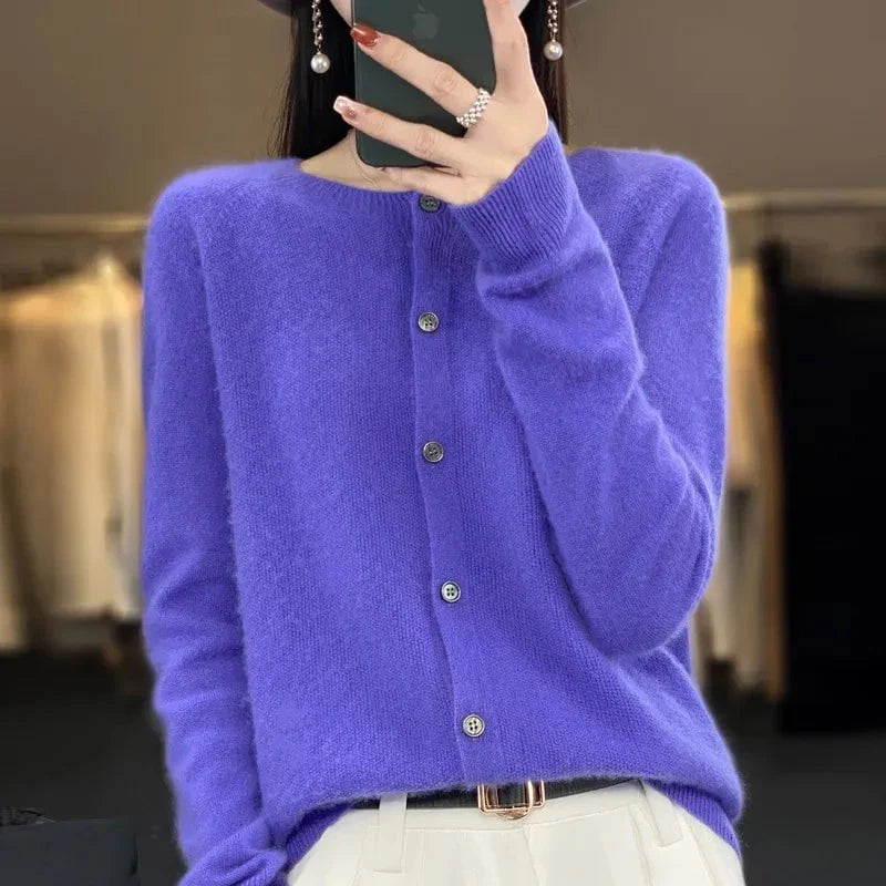 Drune | Weicher Wolle Cardigan mit Knöpfen & Eleganter Komfort und Stil