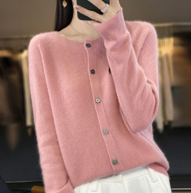 Drune | Weicher Wolle Cardigan mit Knöpfen & Eleganter Komfort und Stil