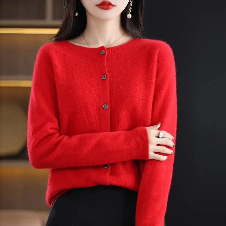 Drune | Weicher Wolle Cardigan mit Knöpfen & Eleganter Komfort und Stil