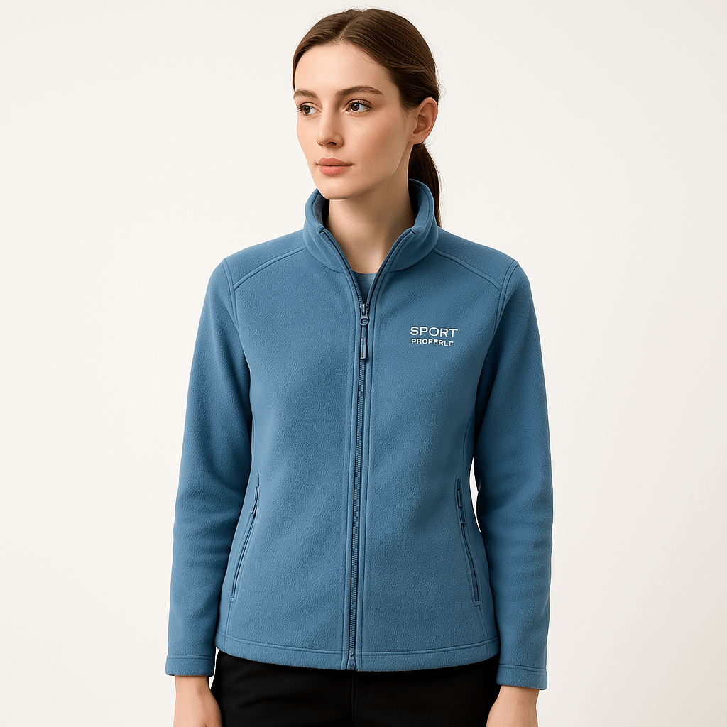 Drune | Sportliche warme und weiche Fleecejacke mit Reißverschluss