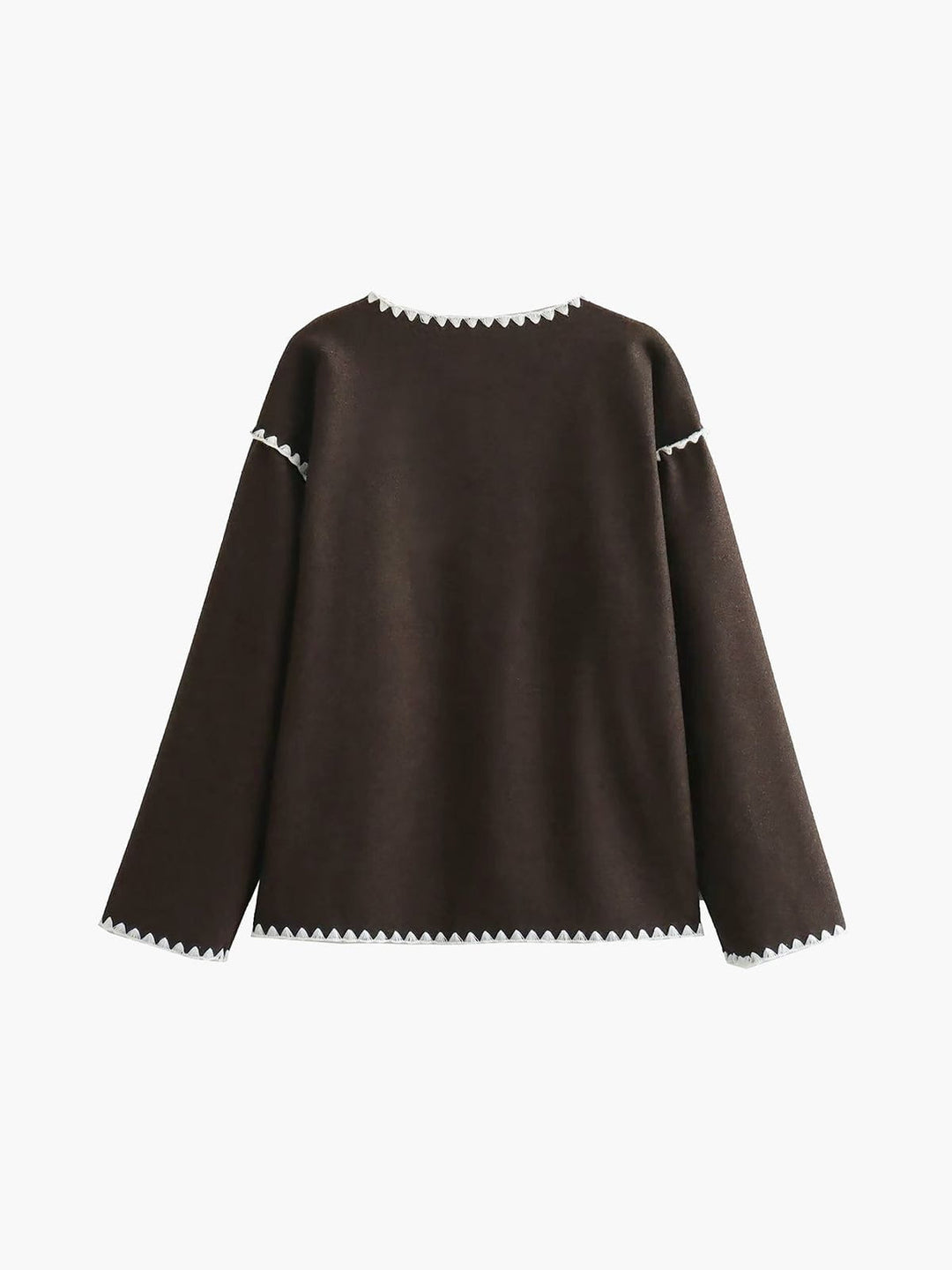 Drune | Leichte Jacke Ecru & Schwarz Chic & Strukturiert