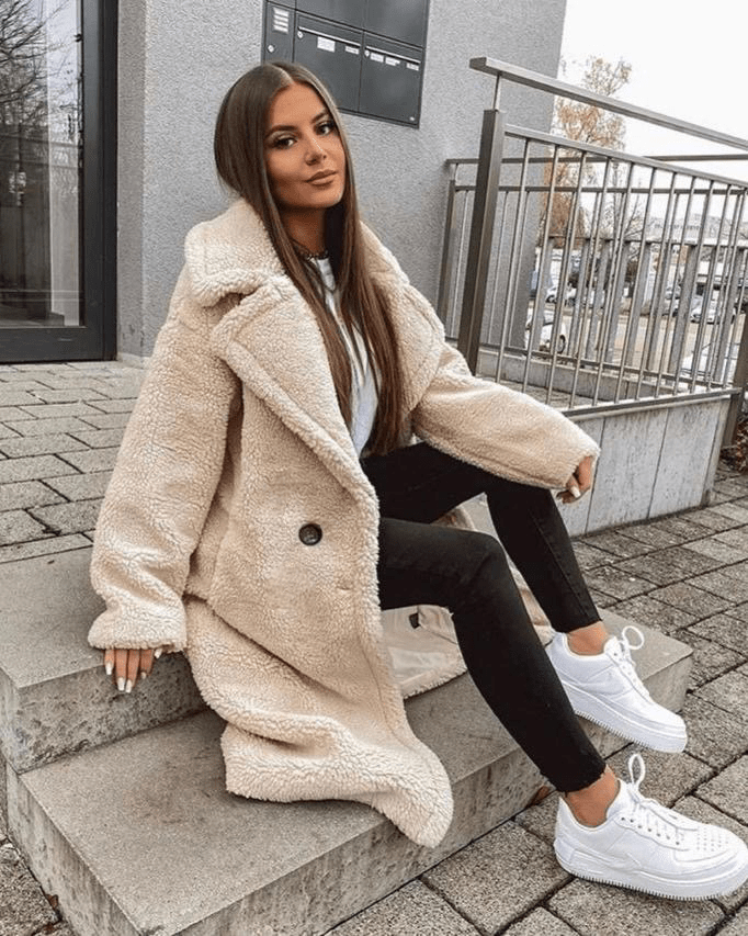 Drune | Eleganter Wollmantel Lang Wärme und Trend