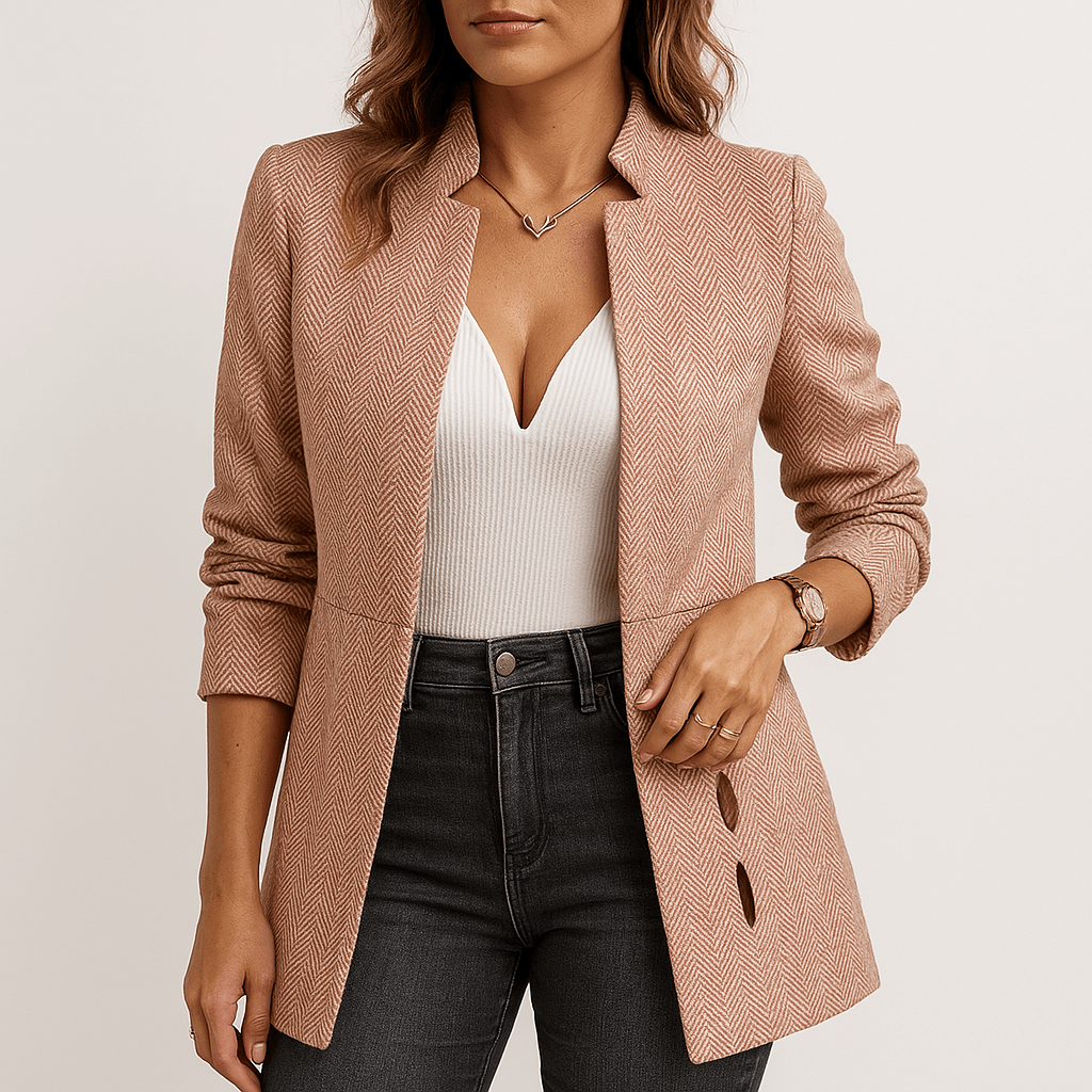 Drune | Blazer Altrosa Tailliert Elegance Weiblich Moderner & Schicker Stil