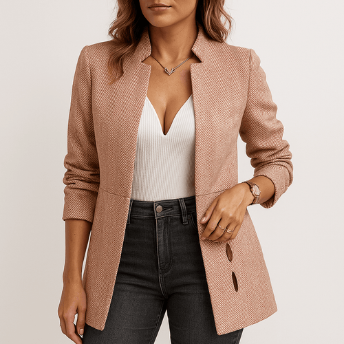 Drune | Blazer Altrosa Tailliert Elegance Weiblich Moderner & Schicker Stil