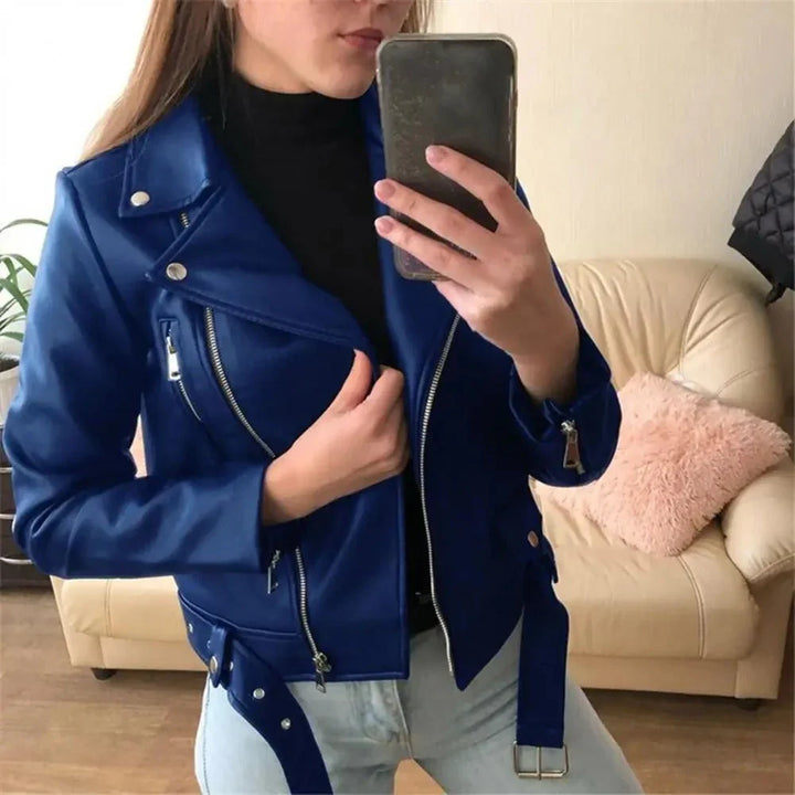Drune | Blouson Biker Kunstleder Trendy und Zeitlos