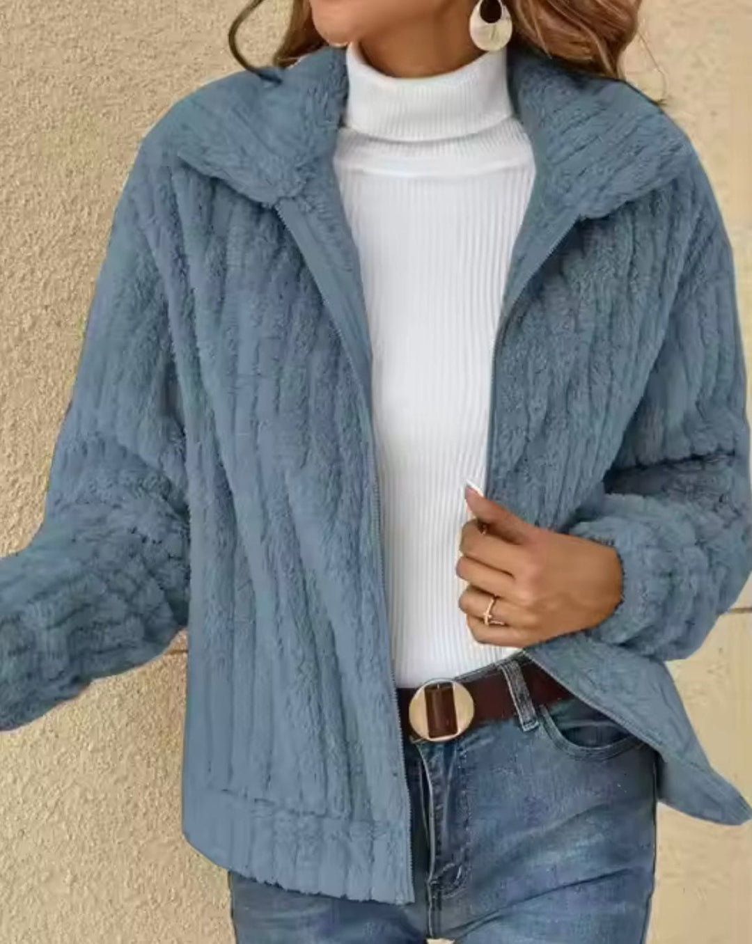 Drune | Jacke aus Kunstfell warm & elegant Winter bequem