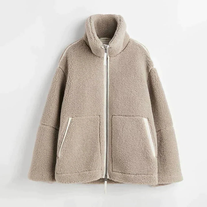Drune | Zip-Jacke Ecru Kuschelig & Trendy