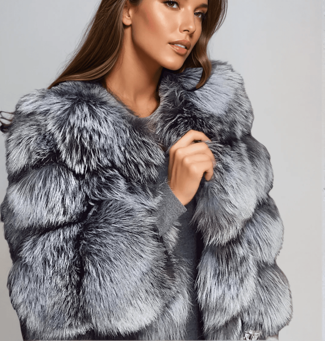 Drune | Winter-Luxus- und Wärme-Faux-Fur-Jacke
