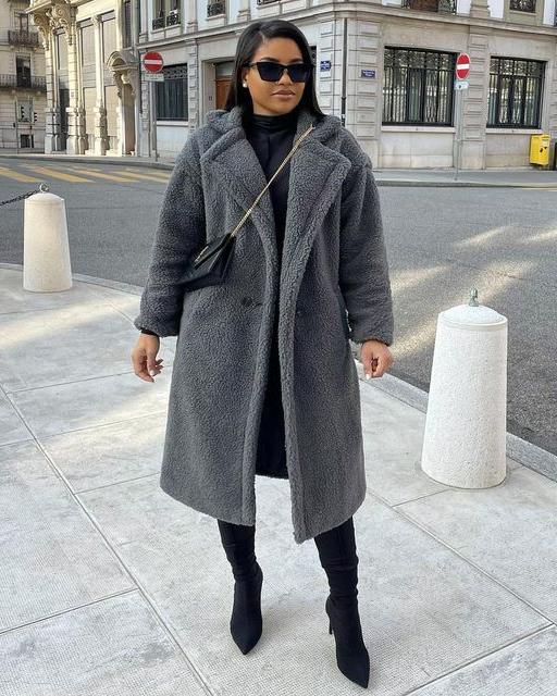 Drune | Eleganter Wollmantel Lang Wärme und Trend