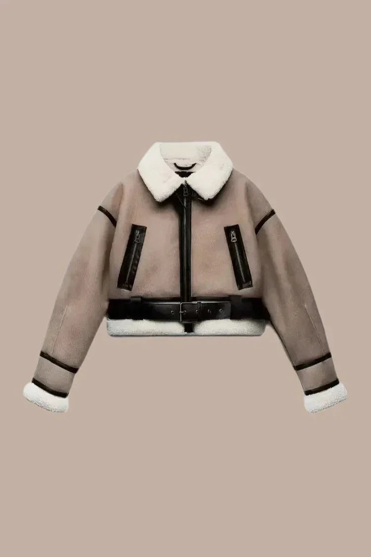 Drune | Modische warme gefütterte Pilotenjacke