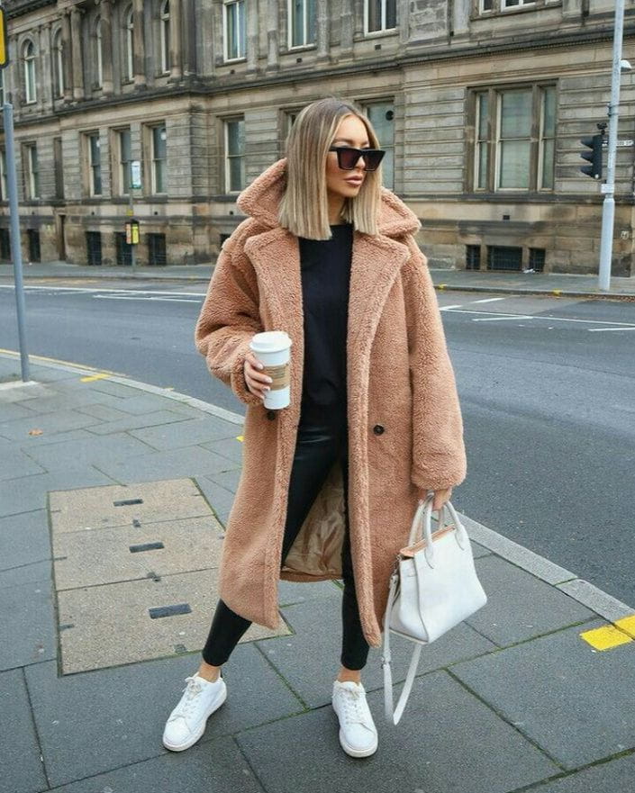 Drune | Eleganter Wollmantel Lang Wärme und Trend