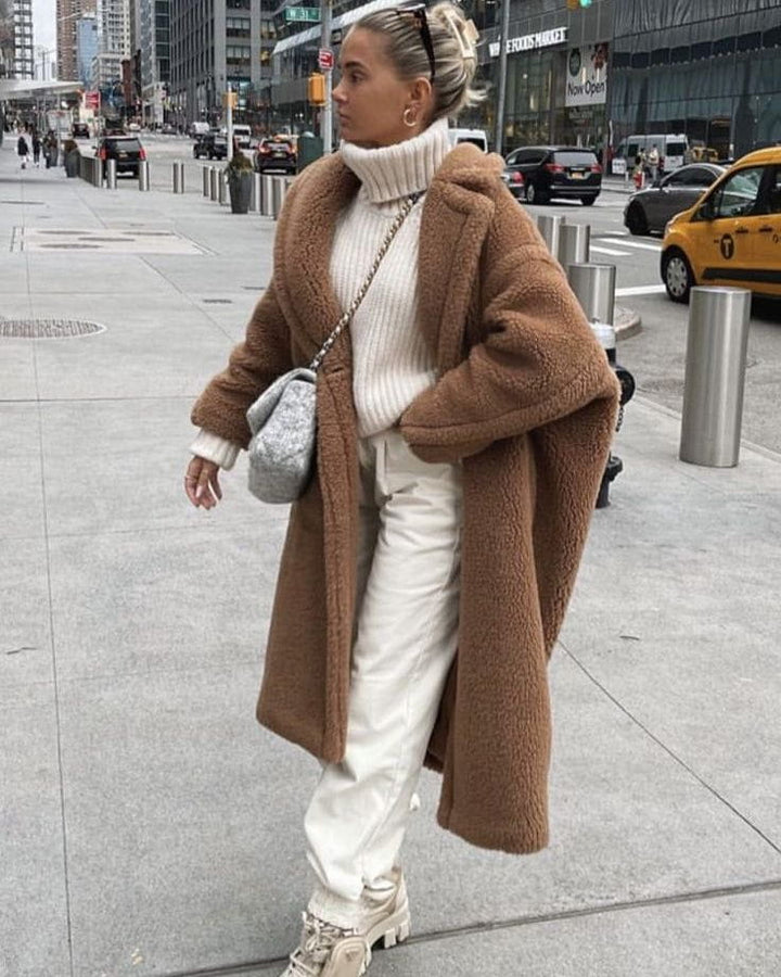Drune | Eleganter Wollmantel Lang Wärme und Trend