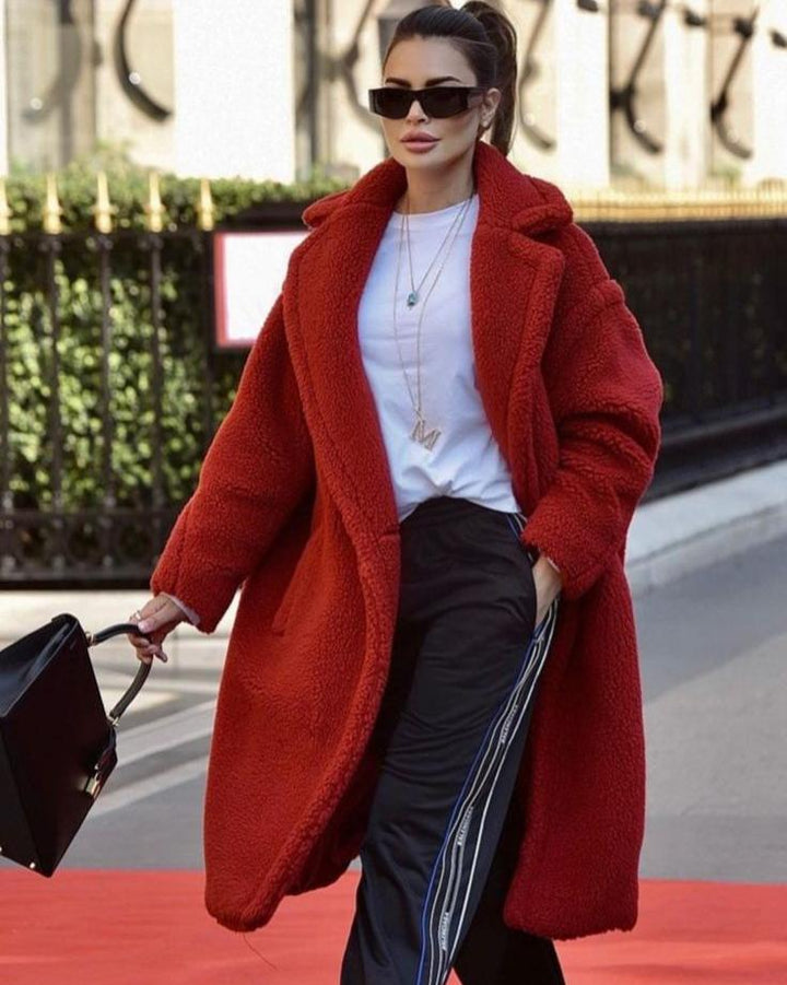 Drune | Eleganter Wollmantel Lang Wärme und Trend