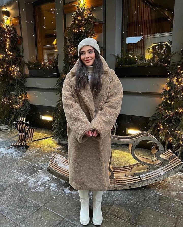 Drune | Eleganter Wollmantel Lang Wärme und Trend