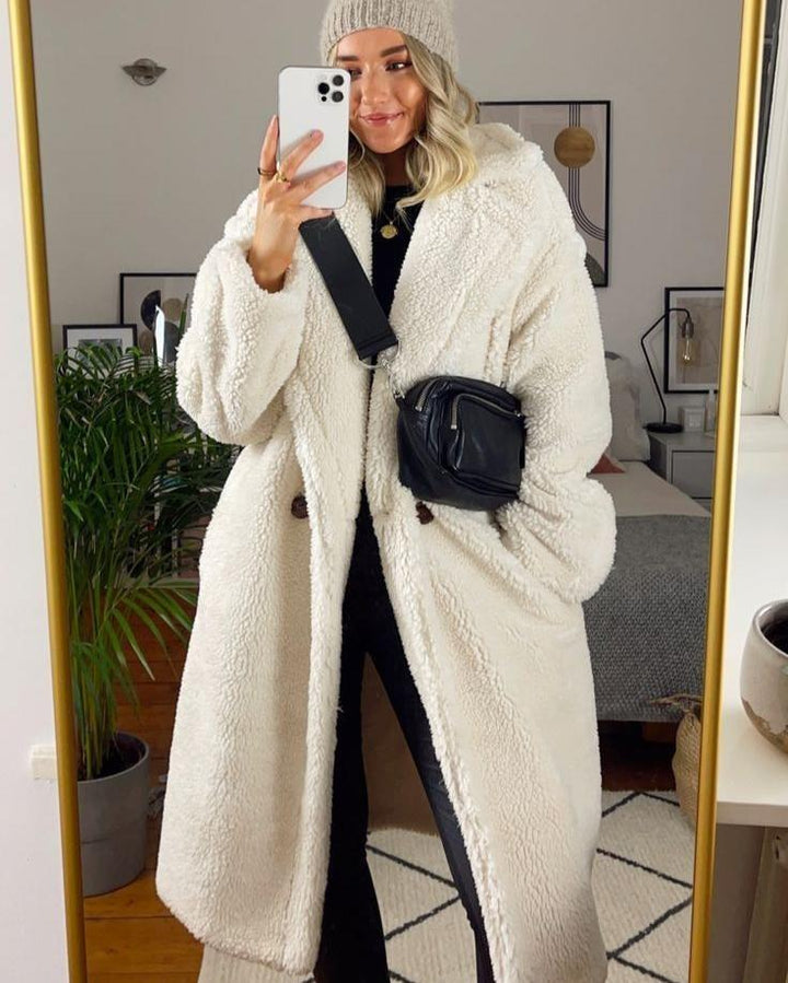 Drune | Eleganter Wollmantel Lang Wärme und Trend
