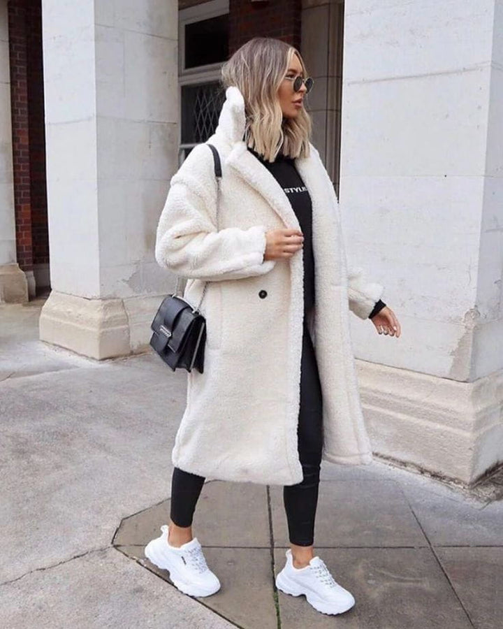 Drune | Eleganter Wollmantel Lang Wärme und Trend