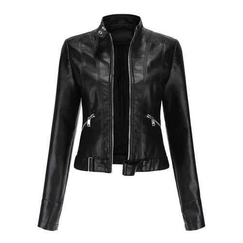 Drune | Blouson aus Lederimitat Schwarz Rock und zeitlos