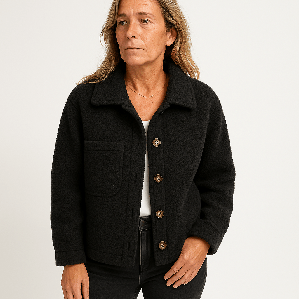 Drune | Short Boucle Jacket Mustard Yellow Softness & Autumn Style