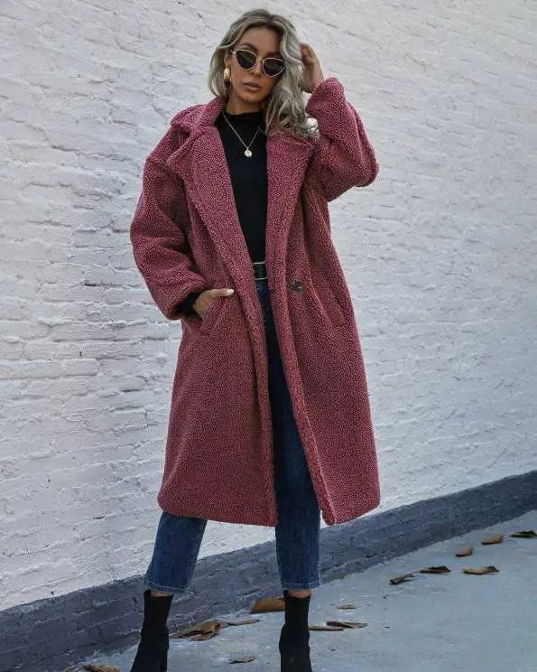 Drune | Eleganter Wollmantel Lang Wärme und Trend