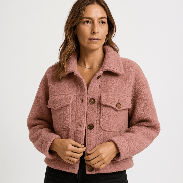 Drune | Short Boucle Jacket Mustard Yellow Softness & Autumn Style