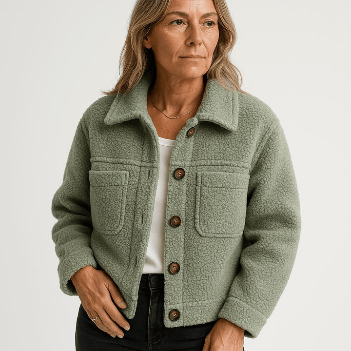 Drune | Short Boucle Jacket Mustard Yellow Softness & Autumn Style