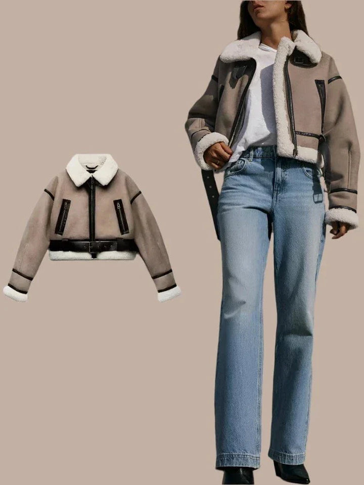 Drune | Modische warme gefütterte Pilotenjacke