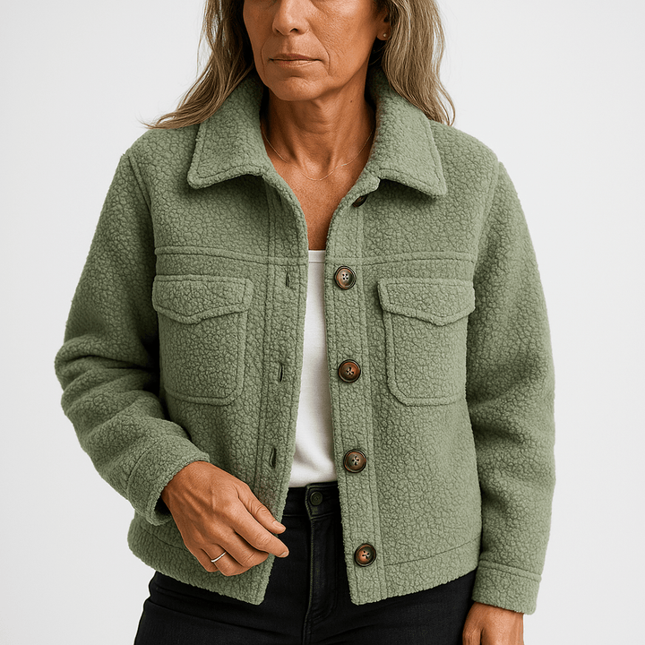 Drune | Short Boucle Jacket Mustard Yellow Softness & Autumn Style