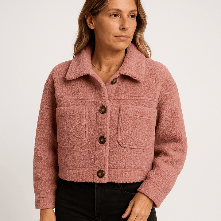 Drune | Short Boucle Jacket Mustard Yellow Softness & Autumn Style