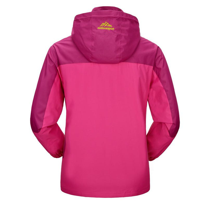 Drune | Wasserdichte Wanderjacke in Warmrose und Strapazierfähig