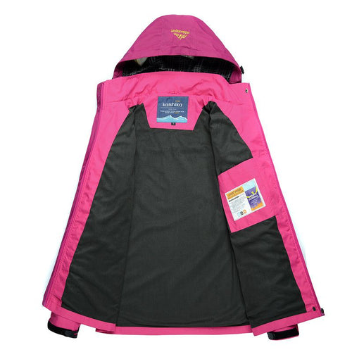 Drune | Wasserdichte Wanderjacke in Warmrose und Strapazierfähig