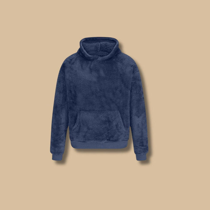 Drune | Sweatshirt mit Kapuze aus falschem Pelz, weich und warm