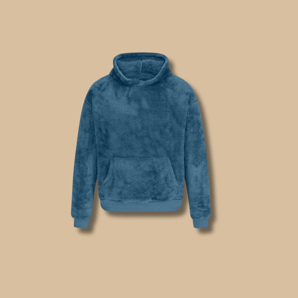 Drune | Sweatshirt mit Kapuze aus falschem Pelz, weich und warm