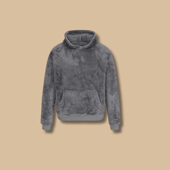 Drune | Sweatshirt mit Kapuze aus falschem Pelz, weich und warm
