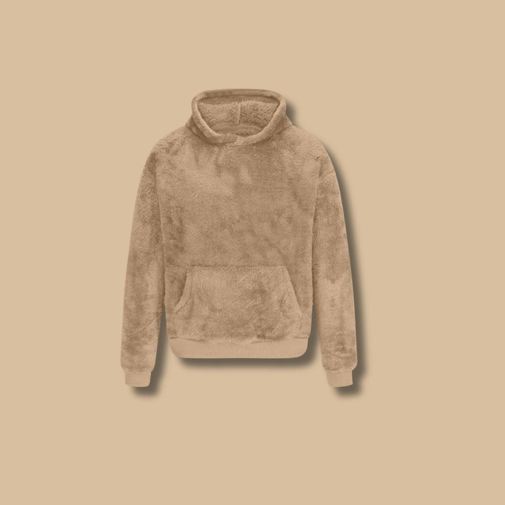 Drune | Sweatshirt mit Kapuze aus falschem Pelz, weich und warm