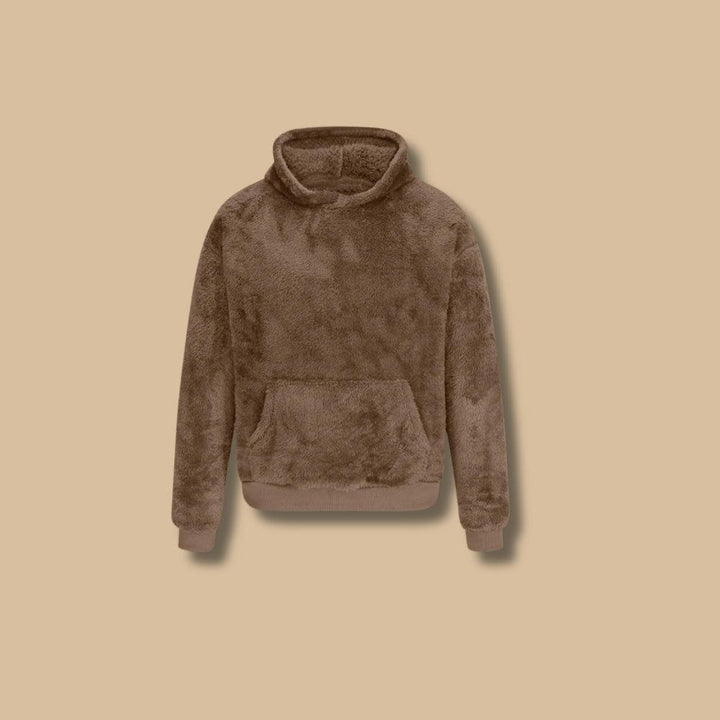 Drune | Sweatshirt mit Kapuze aus falschem Pelz, weich und warm