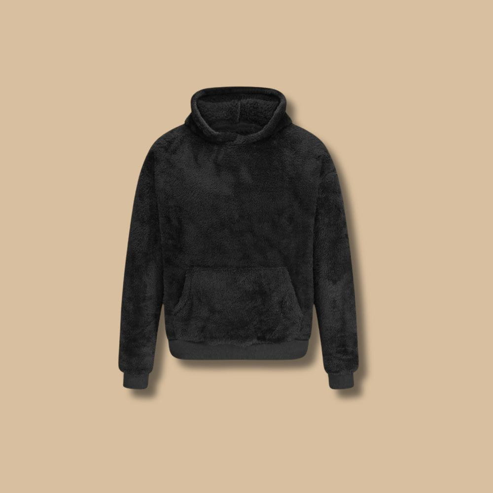 Drune | Sweatshirt mit Kapuze aus falschem Pelz, weich und warm