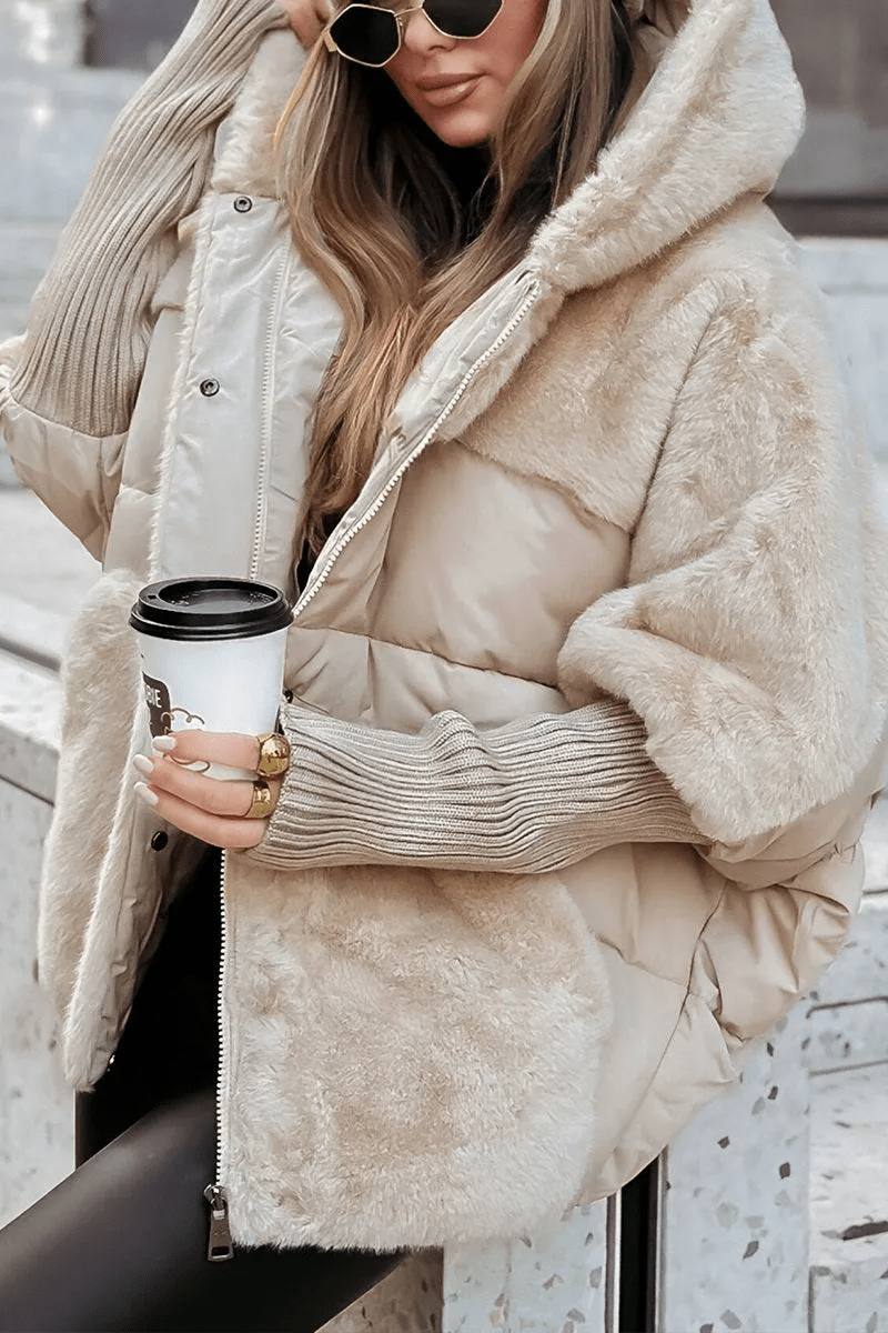 Drune | Oversize-Daunenjacke mit Faux-Fur Wärme & Eleganz Stil Wintertrend