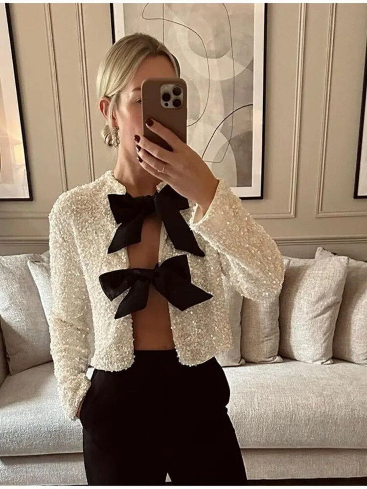 Drune | Kurze Tweedjacke mit eleganten und raffinierten Knoten