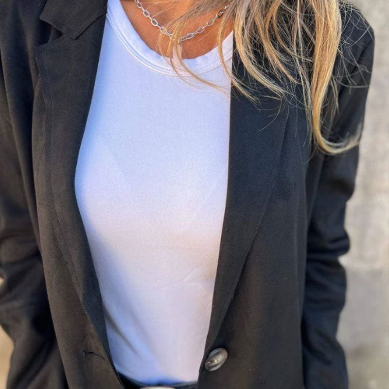 Drune | Blazer Lang aus Wildleder Eleganz & Komfort Zeitloser Stil