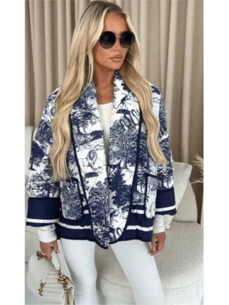 Drune | Blouson Oversize mit Druck Schicker & Moderner Urbaner Trendlook