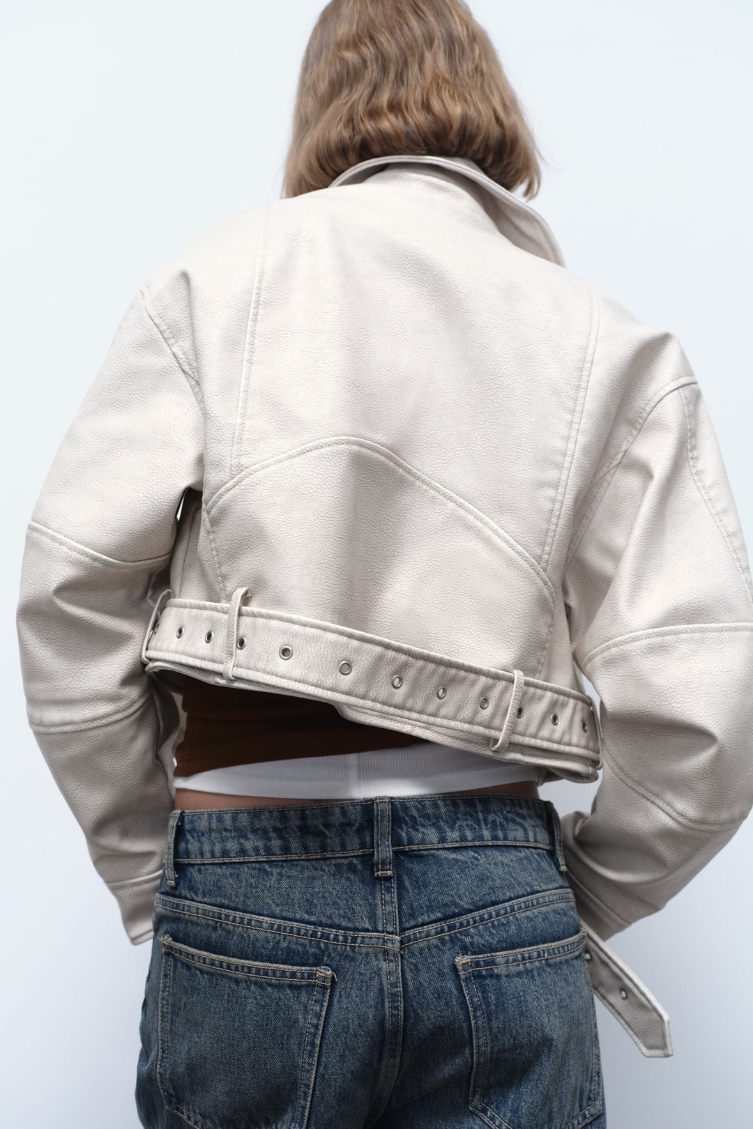 Drune | Kurzjacke aus Kunstleder im modernen und trendigen Oversize-Schnitt