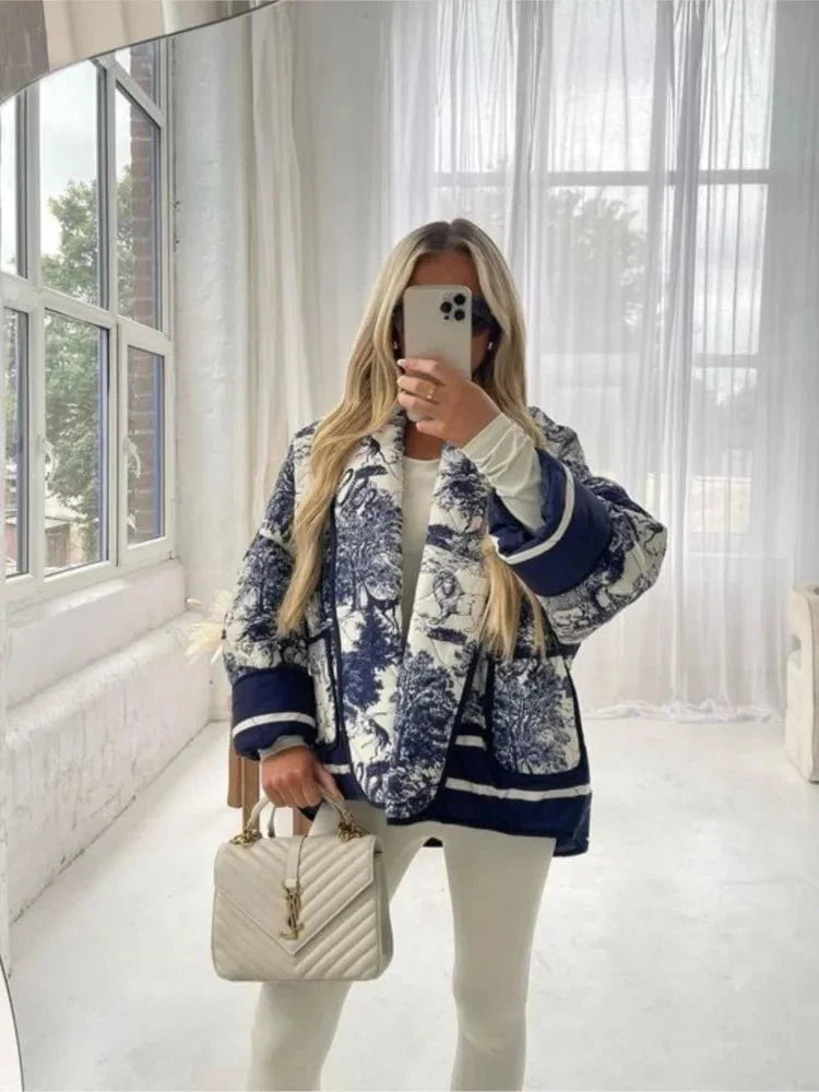 Drune | Blouson Oversize mit Druck Schicker & Moderner Urbaner Trendlook