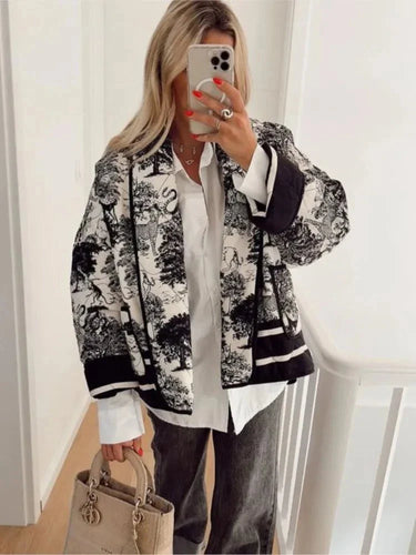 Drune | Blouson Oversize mit Druck Schicker & Moderner Urbaner Trendlook